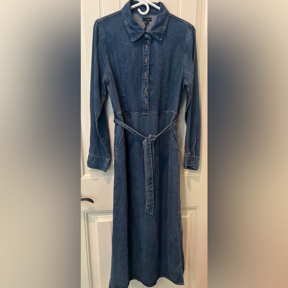 Coco + Carmen Denim Dress Ladies Size S/M Fall Perfect Cowgirl Nashville Cottage